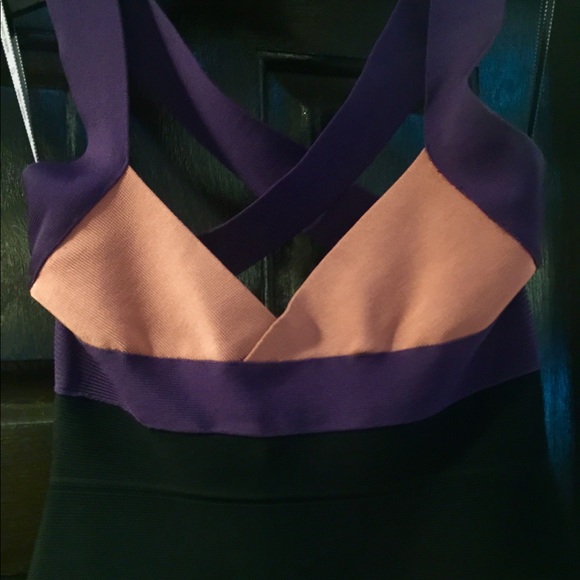 Herve Ledger crisscross dress color block - Picture 2 of 6